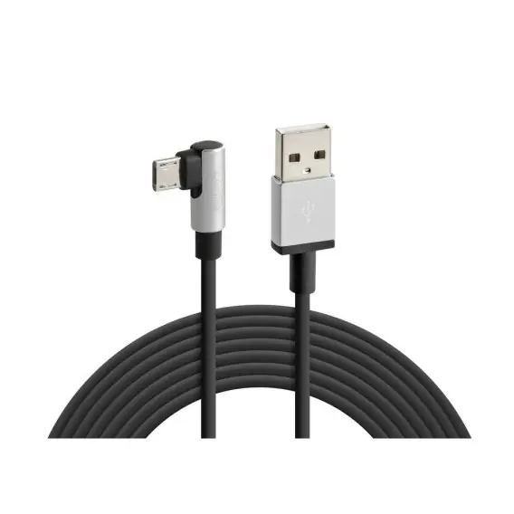 38835 Przewód 90 ° Usb> Micro USB - 200 cm - Czarny Wyprzedaż